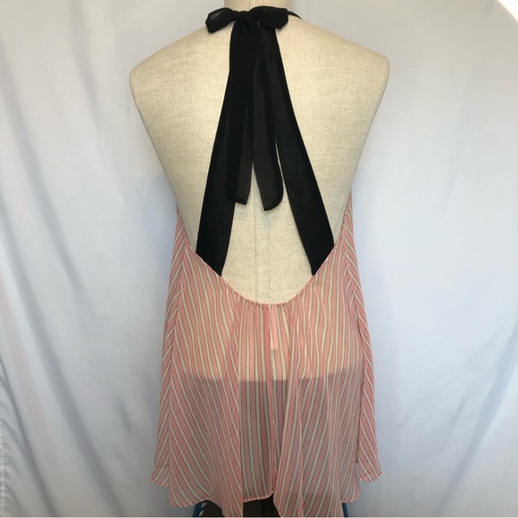 Victoria’s Secret Pink And White Stripe Sheer Nightgown - Picture 7 of 12